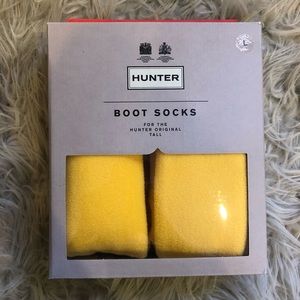 Yellow hunter boot socks NEW